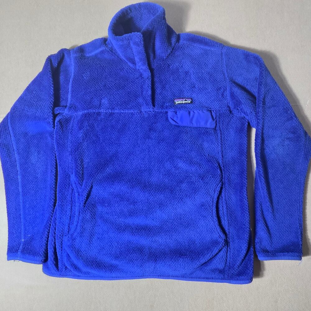 Patagonia Women's Re-Tool Snap-T High Pile Fleece Pullover Royal Blue Size L